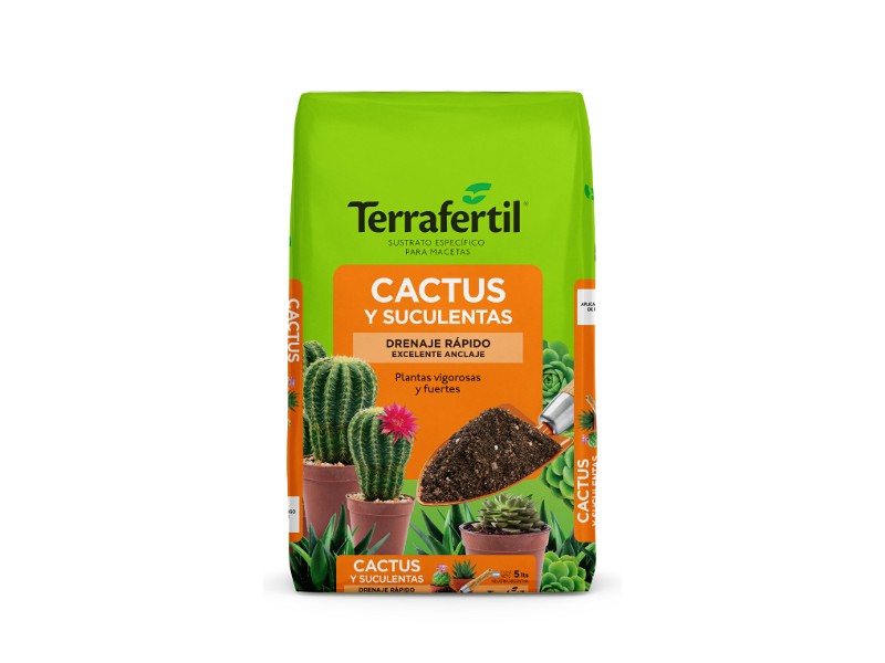 Terrafertil Sustrato Cactus Y Suculentas 5 Lt